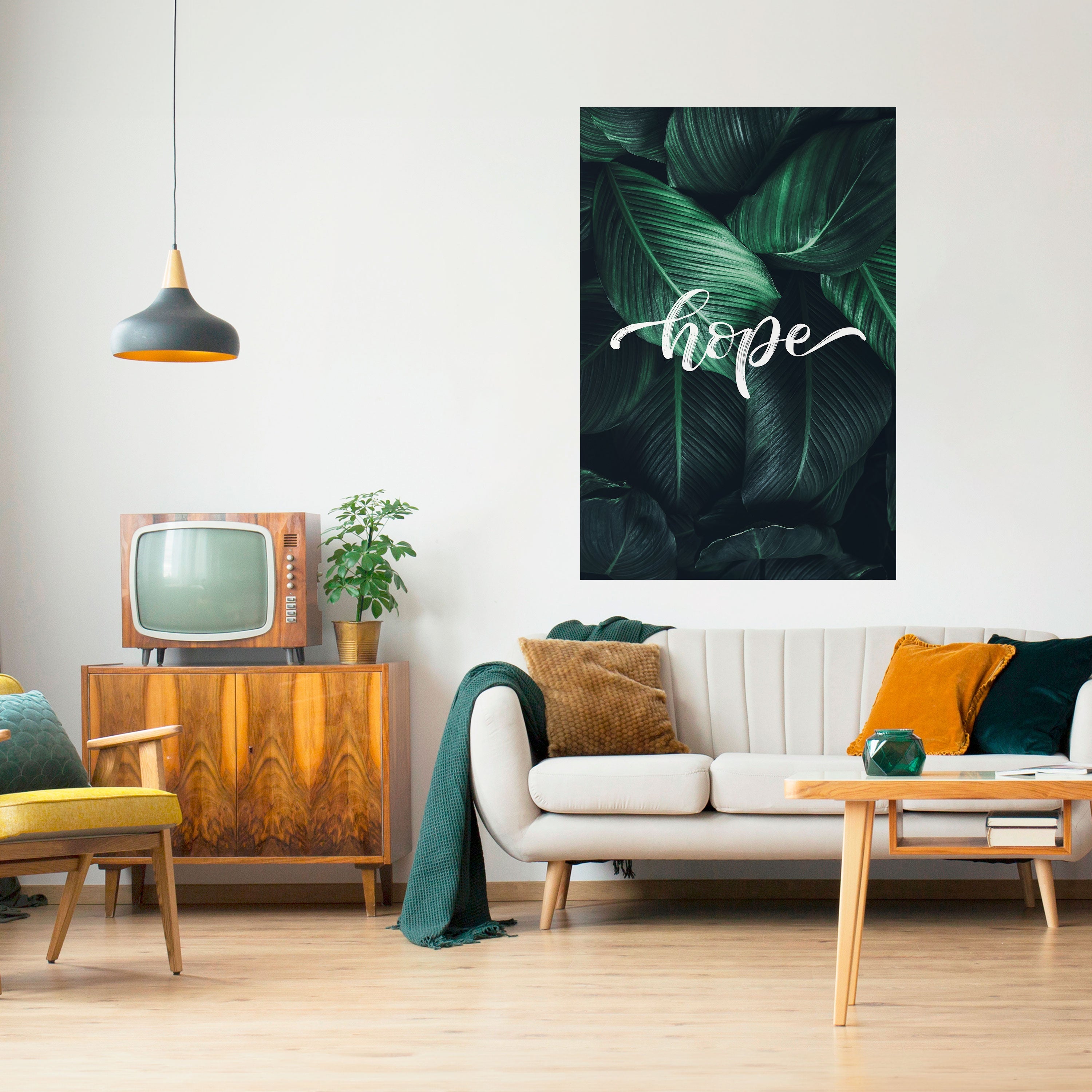 GREEN WHISPERS OF HOPE Poster Vertical Autocolante