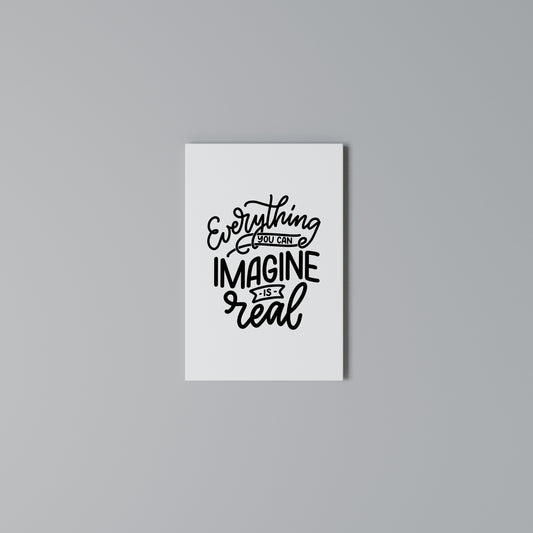 DREAMS BECOME REALITY Quadro em tela vertical