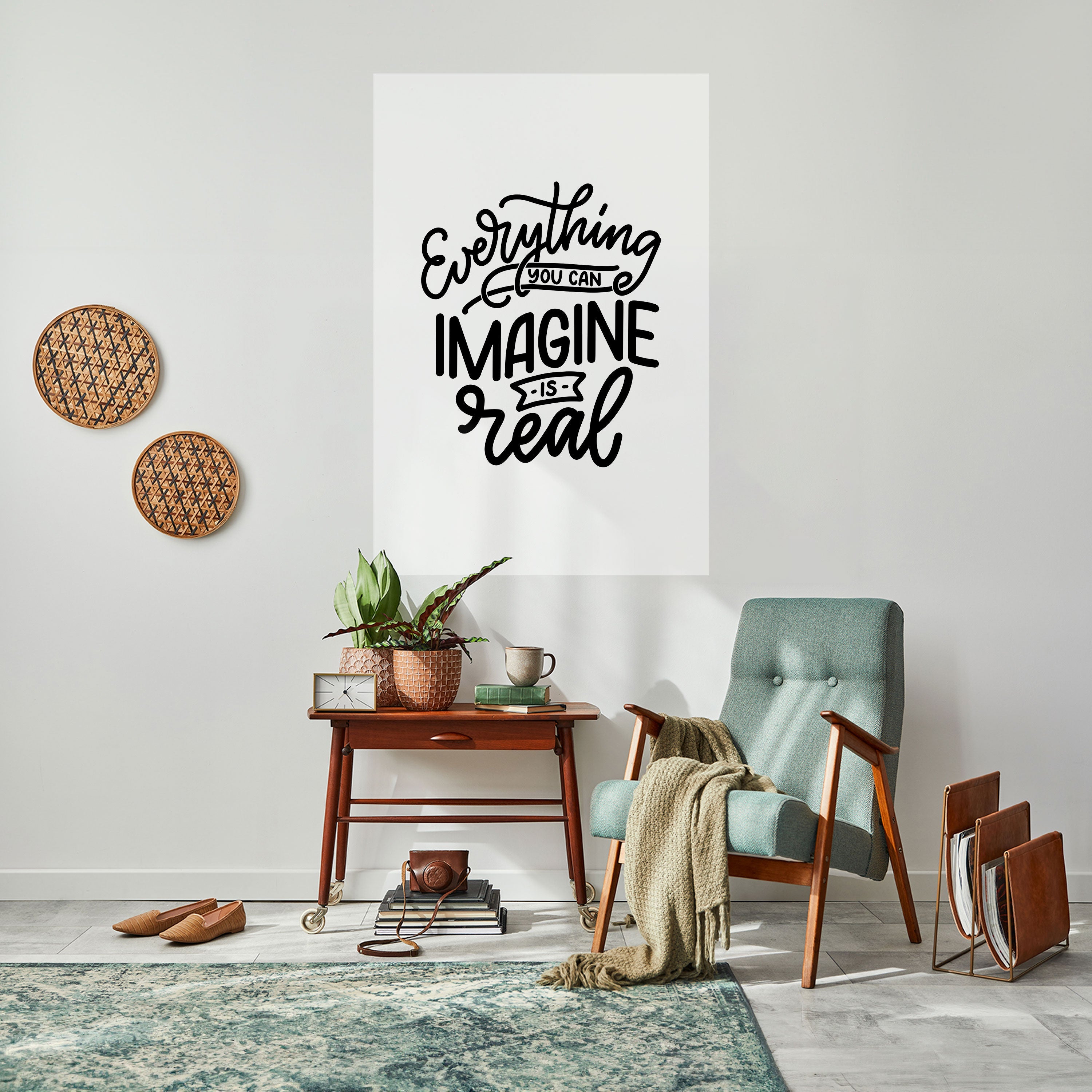 DREAMS BECOME REALITY Peel and Stick Vertical Poster