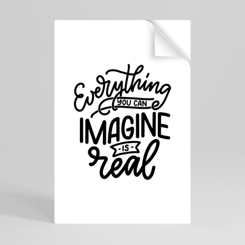 DREAMS BECOME REALITY Póster Autocolante Vertical