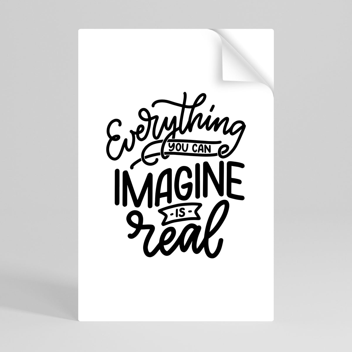 DREAMS BECOME REALITY Póster Autocolante Vertical
