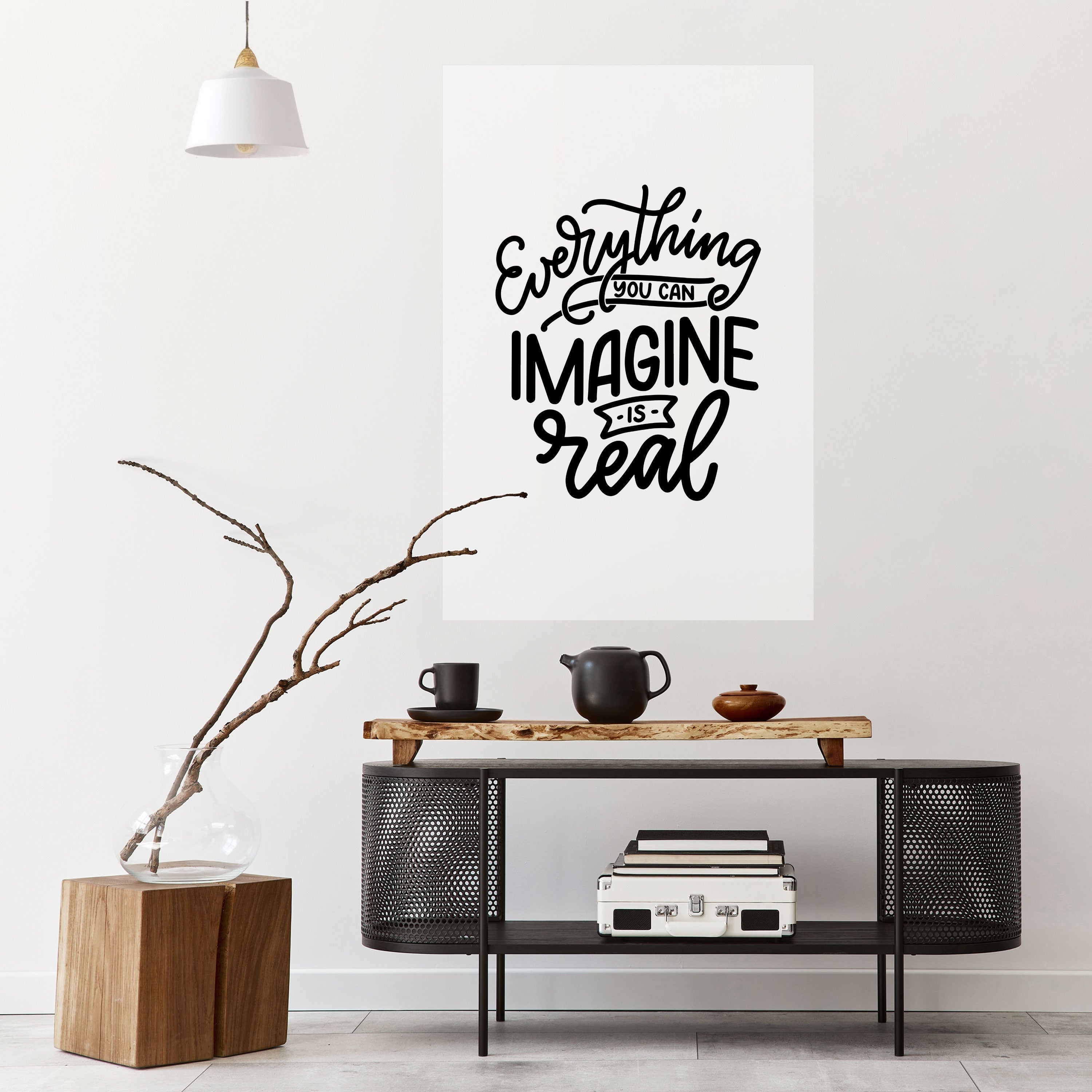 DREAMS BECOME REALITY Poster Vertical Autocolante