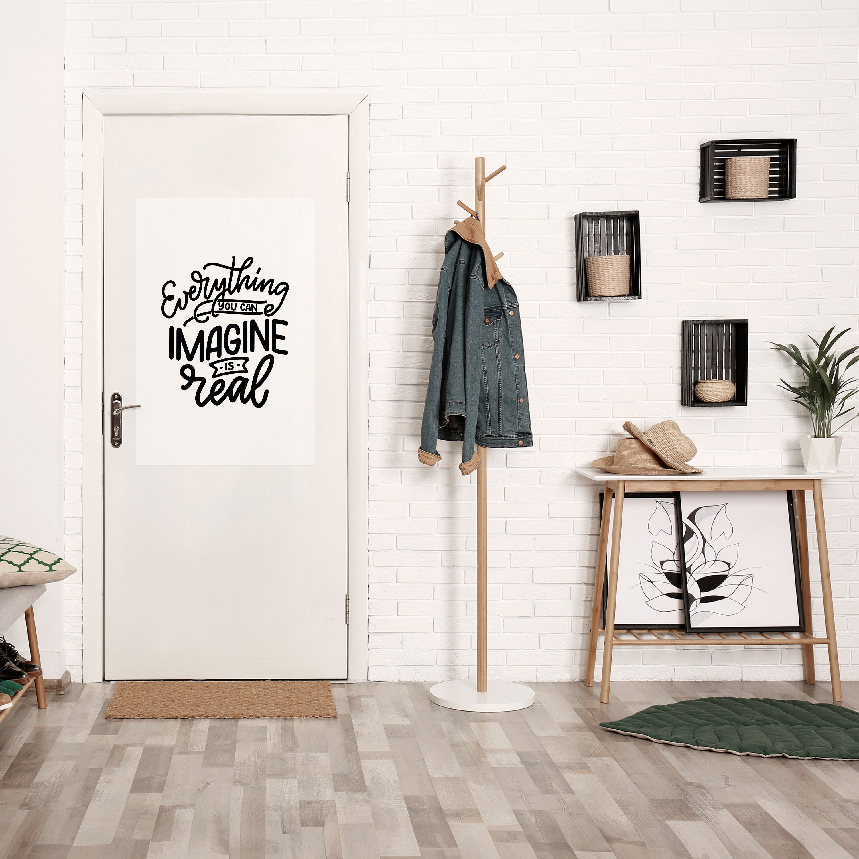 DREAMS BECOME REALITY Peel and Stick Vertical Poster