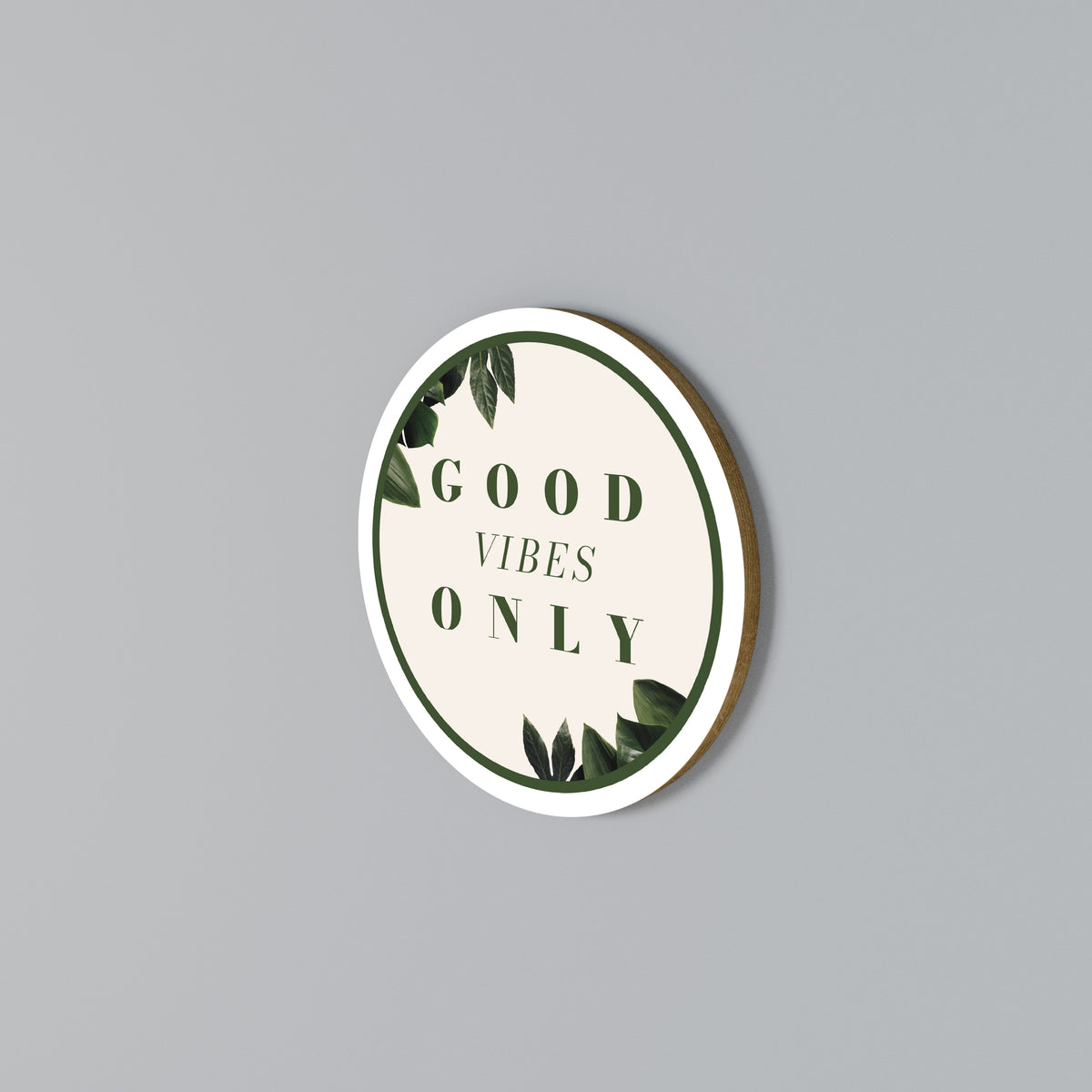 NATURE'S POSITIVE ENERGY Arte de Parede Redonda