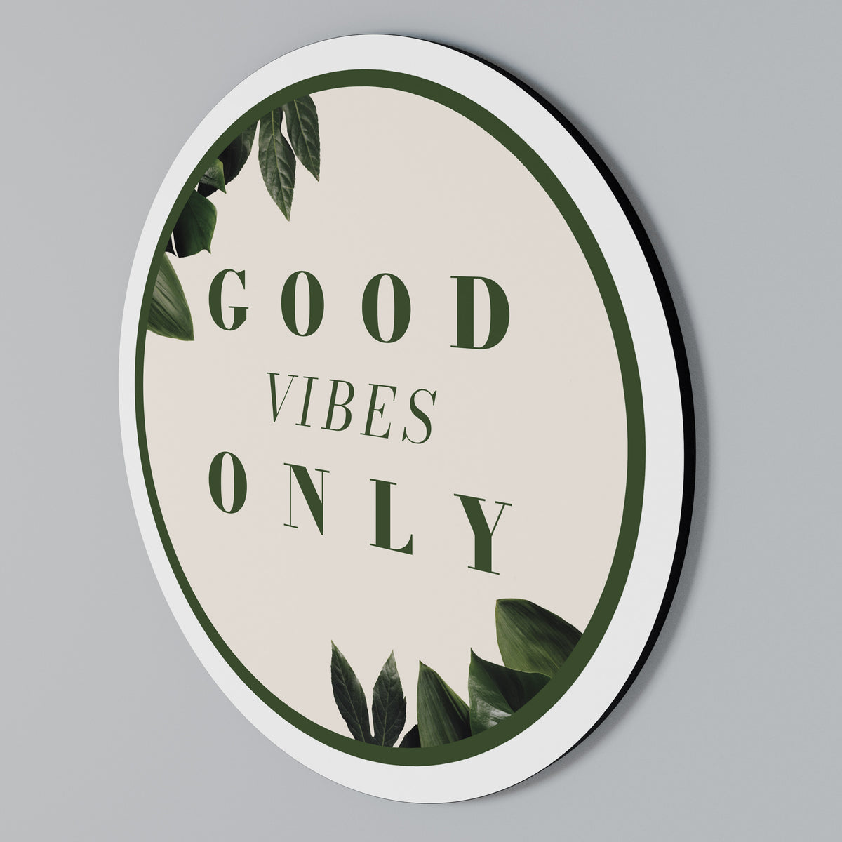 NATURE'S POSITIVE ENERGY Arte de Parede Redonda