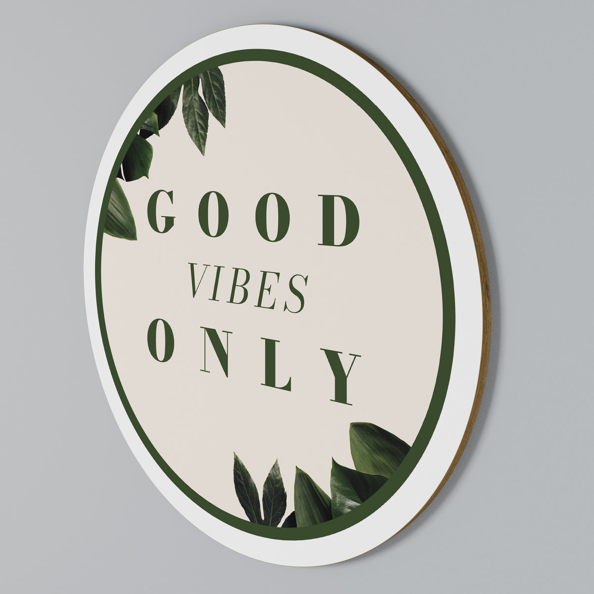 NATURE'S POSITIVE ENERGY Arte de Parede Redonda