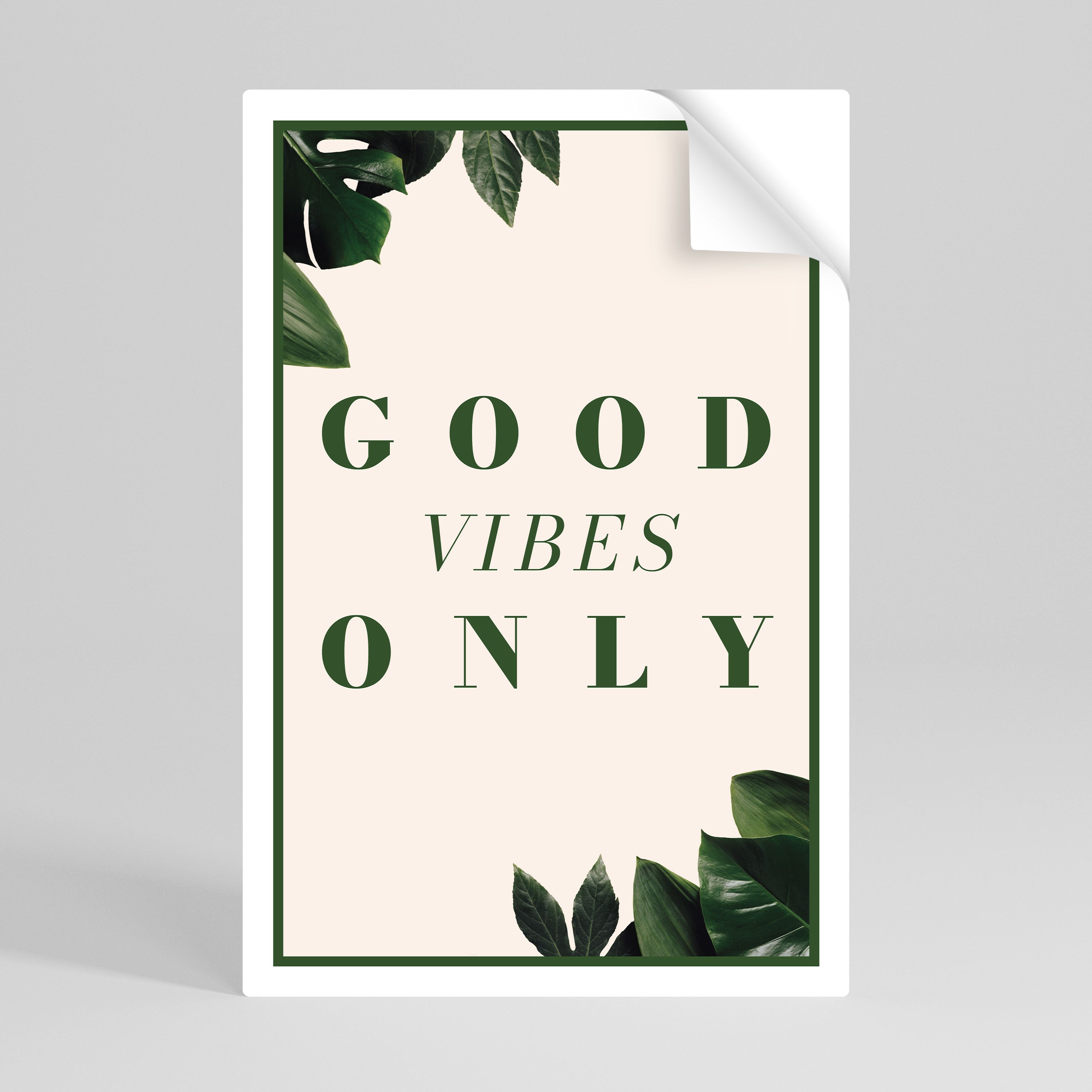 NATURE'S POSITIVE ENERGY Poster Vertical Autocolante