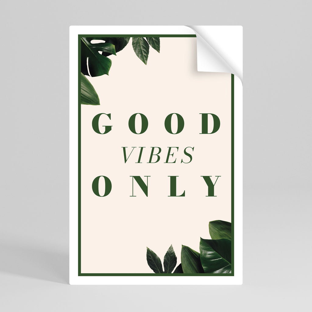 NATURE'S POSITIVE ENERGY Poster Vertical Autocolante