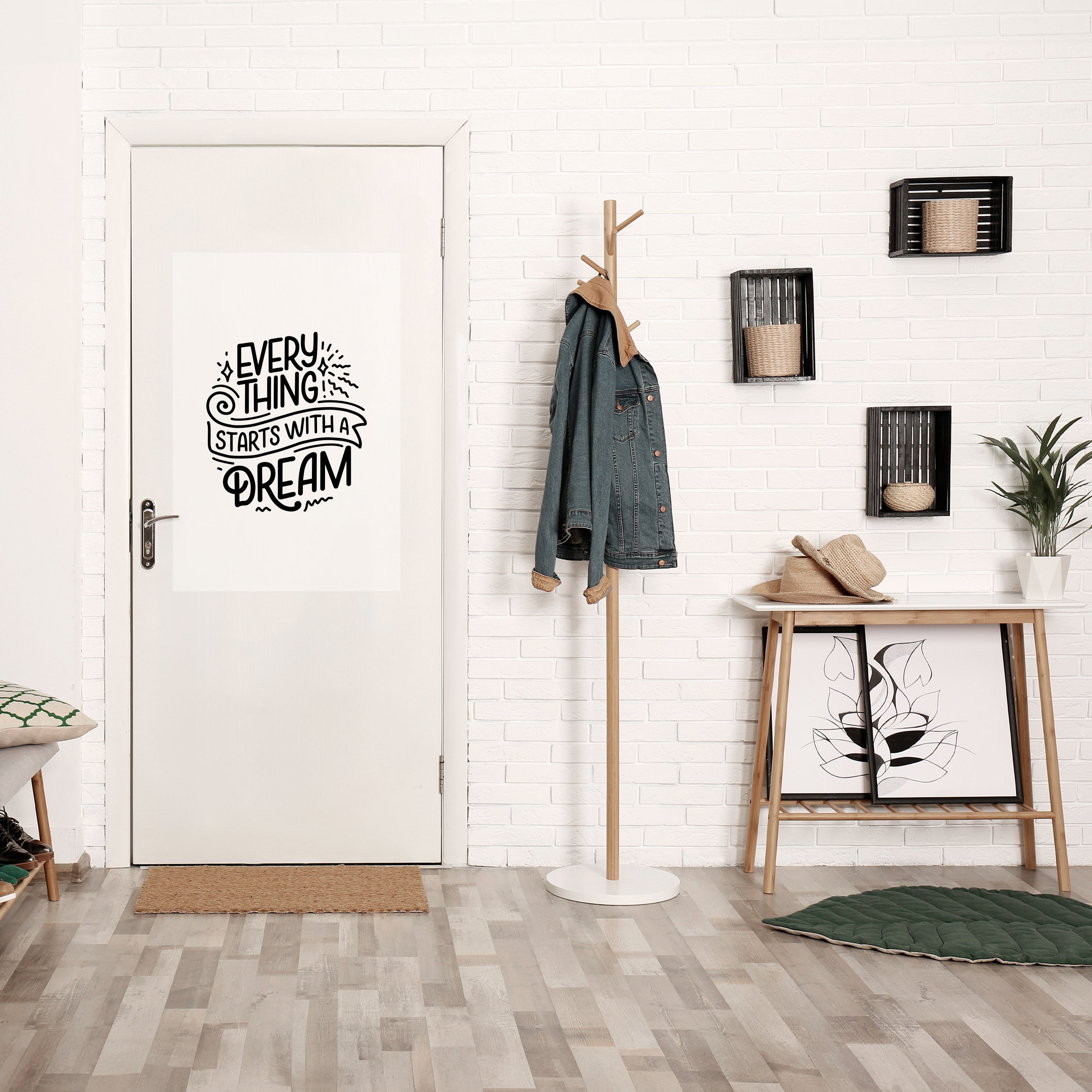 EVERYTHING STARTS WITH A DREAM Poster Vertical Autocolante