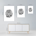 EVERYTHING STARTS WITH A DREAM Poster Vertical Autocolante