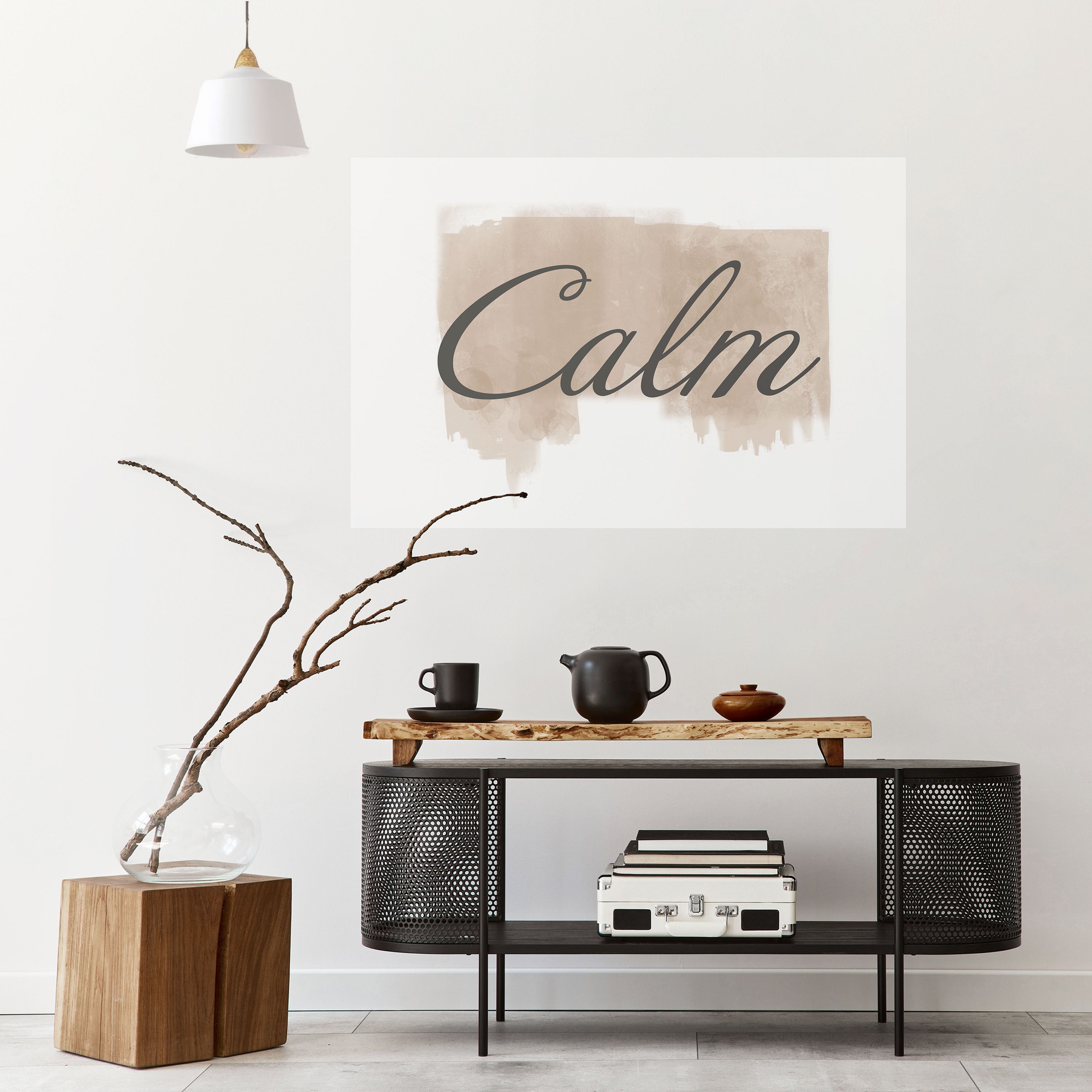 STILLNESS IN ART Peel and Stick Horizontal Poster