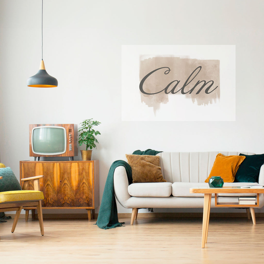 STILLNESS IN ART Peel and Stick Horizontal Poster