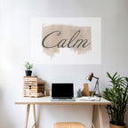 STILLNESS IN ART Peel and Stick Horizontal Poster