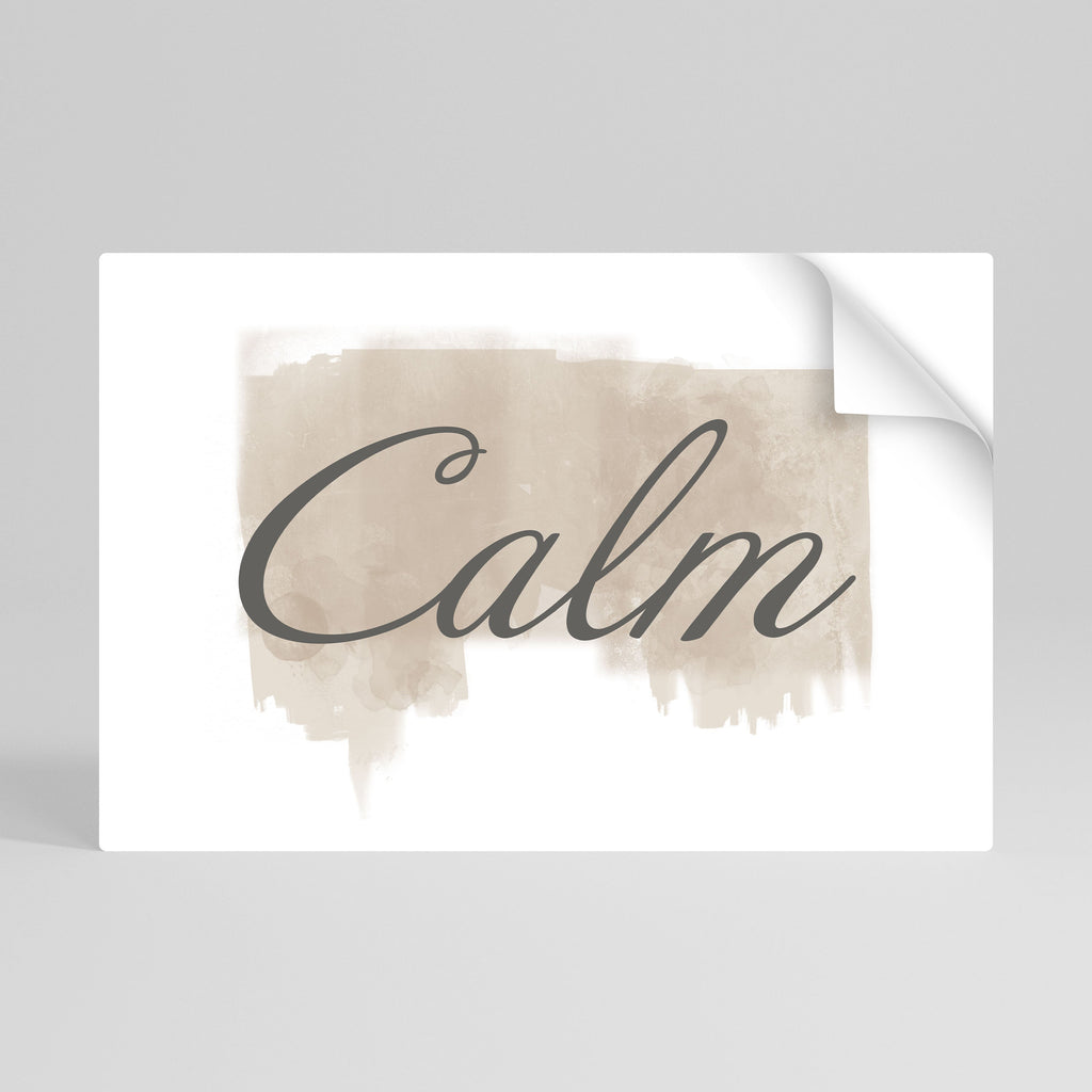 STILLNESS IN ART Peel and Stick Horizontal Poster