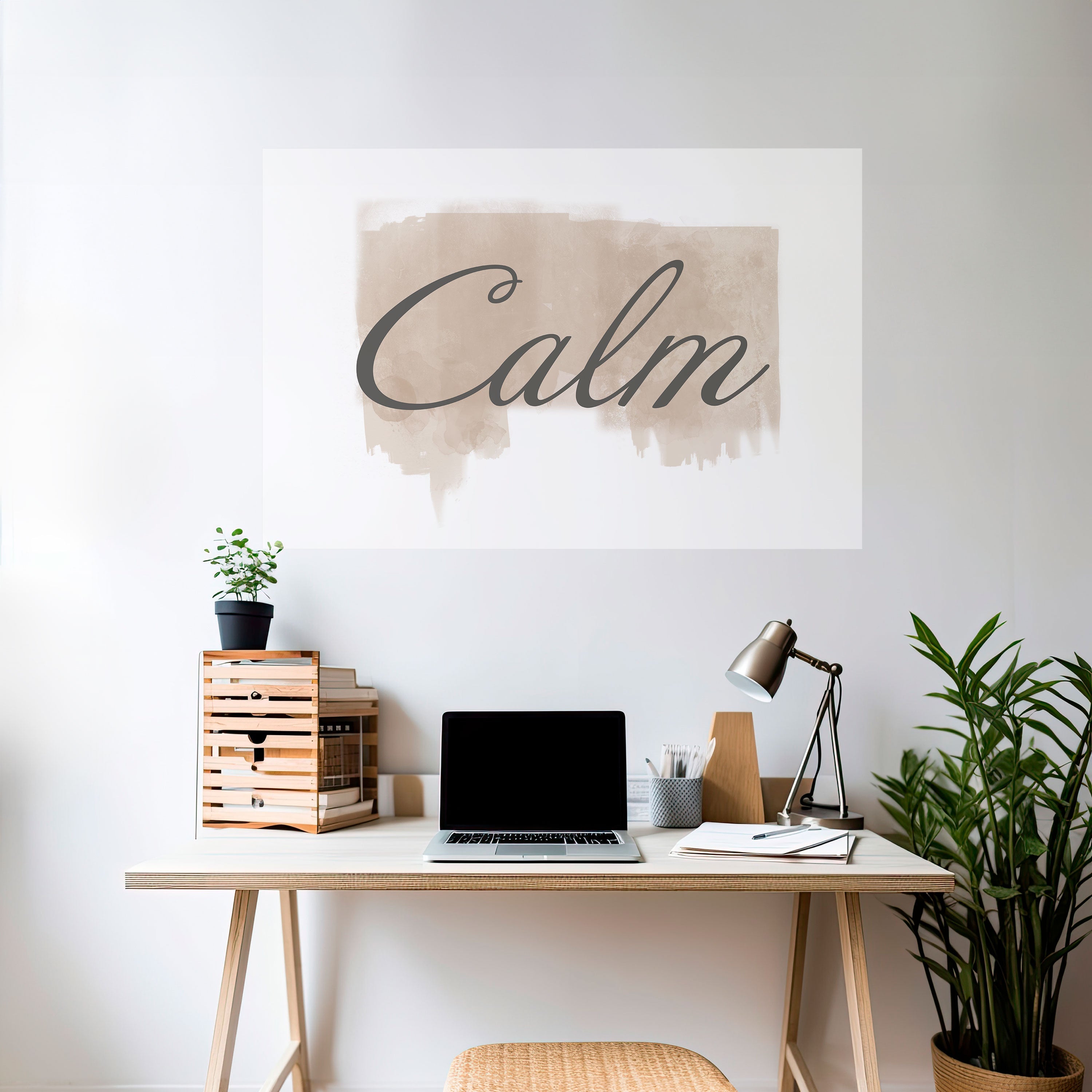 STILLNESS IN ART Peel and Stick Horizontal Poster