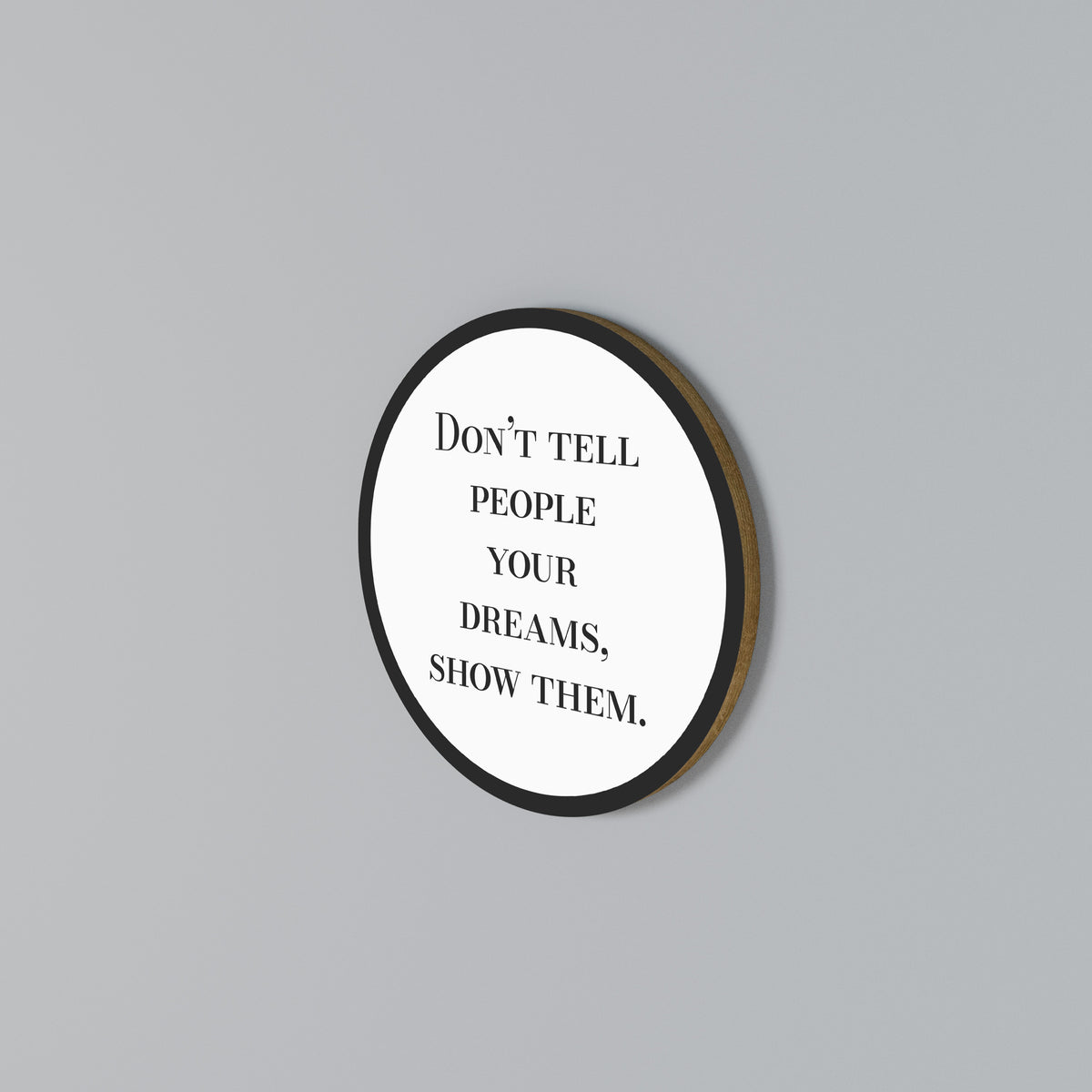 DREAMS IN ACTION Arte de Parede Redonda