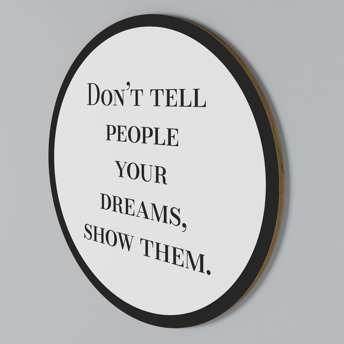 DREAMS IN ACTION Arte de Parede Redonda