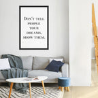 DREAMS IN ACTION Peel and Stick Vertical Poster