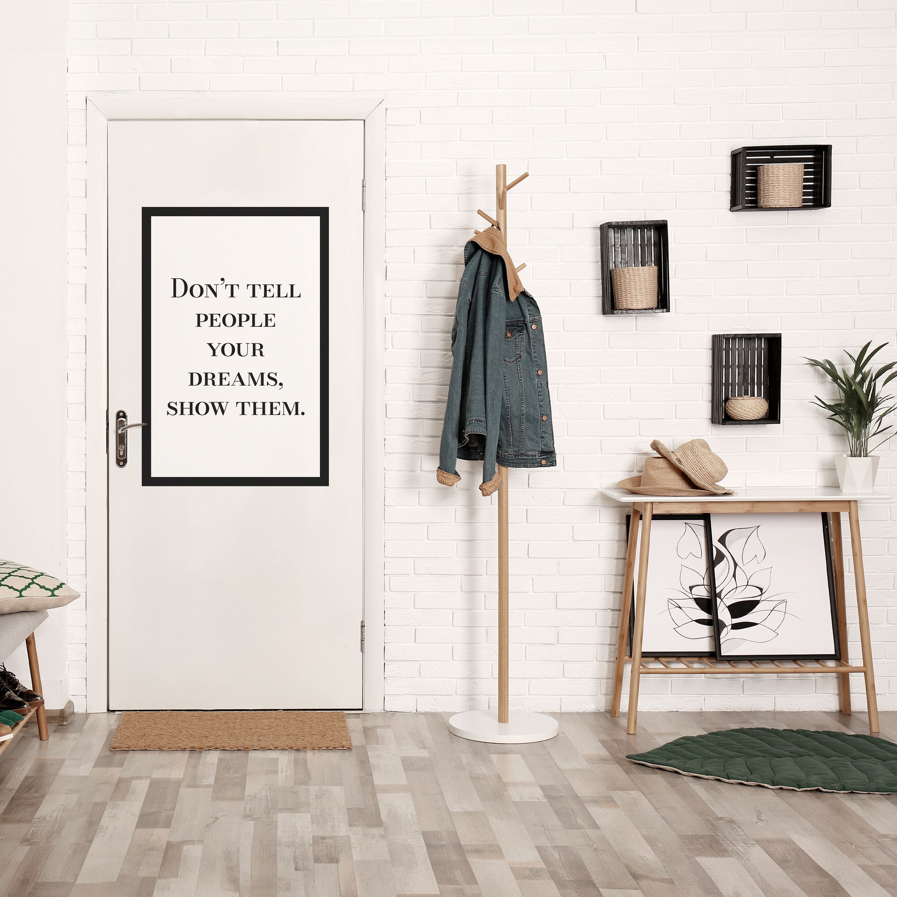 DREAMS IN ACTION Peel and Stick Vertical Poster