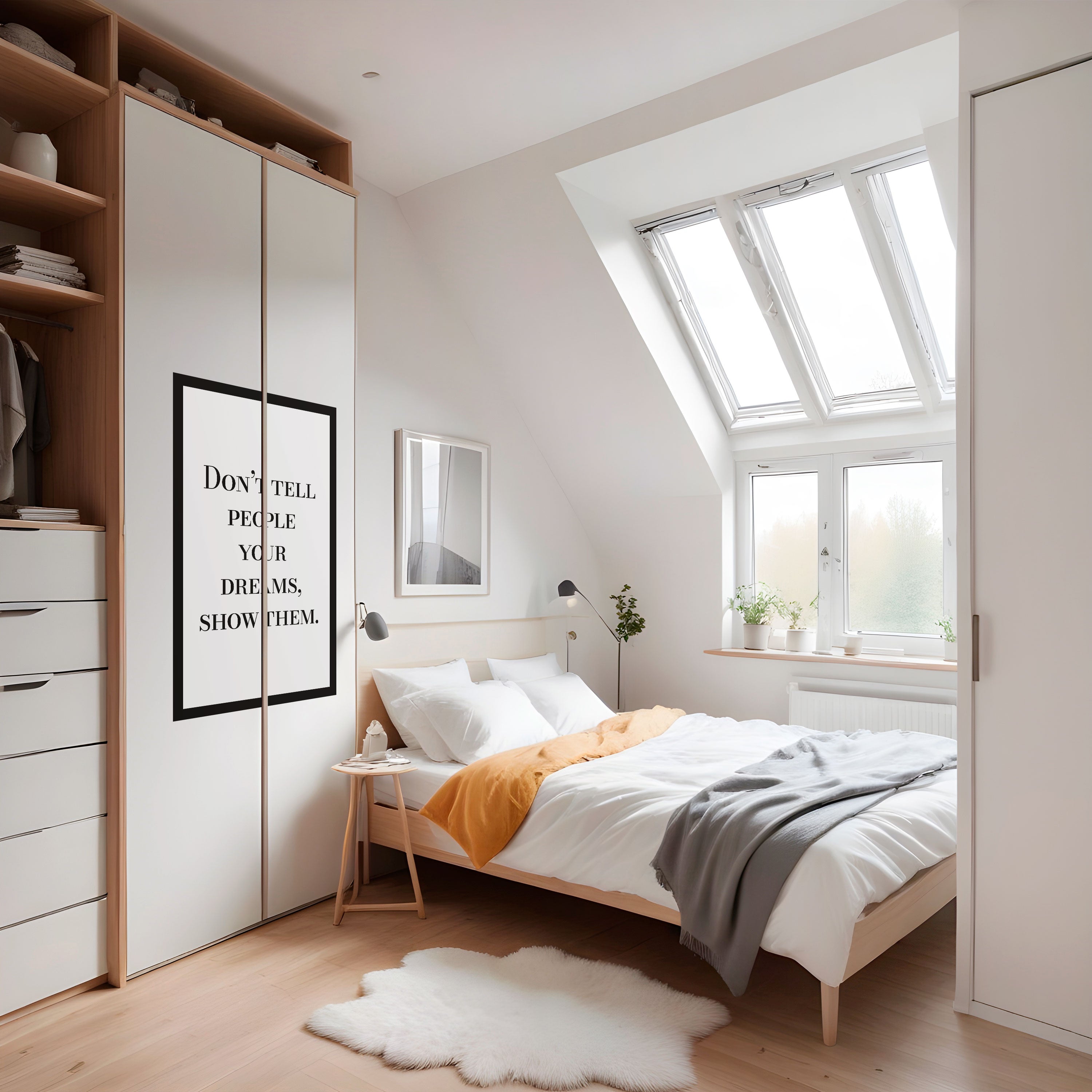 DREAMS IN ACTION Peel and Stick Vertical Poster