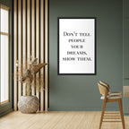 DREAMS IN ACTION Peel and Stick Vertical Poster