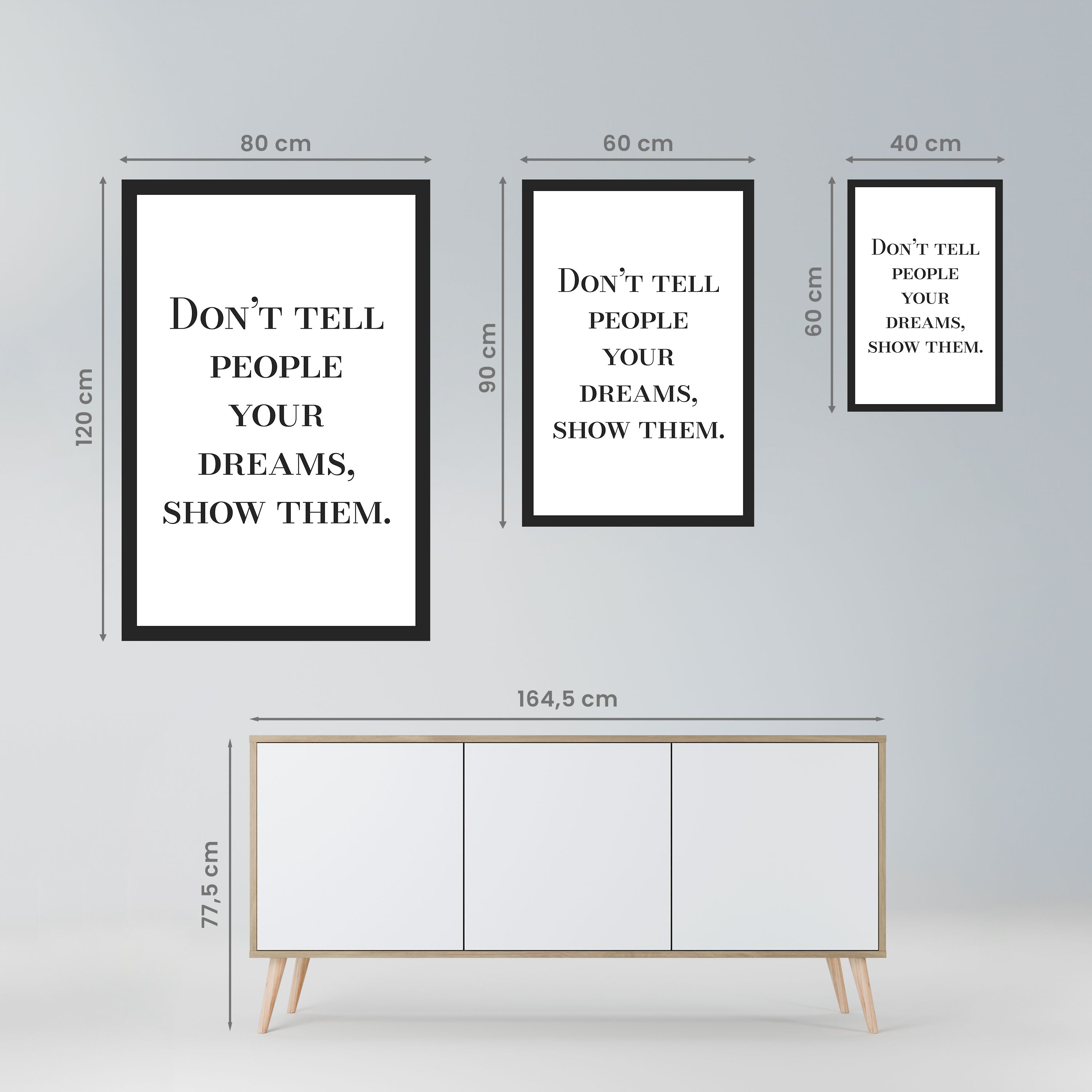 DREAMS IN ACTION Poster Vertical Autocolante