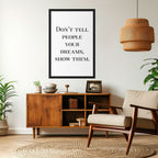 DREAMS IN ACTION Peel and Stick Vertical Poster