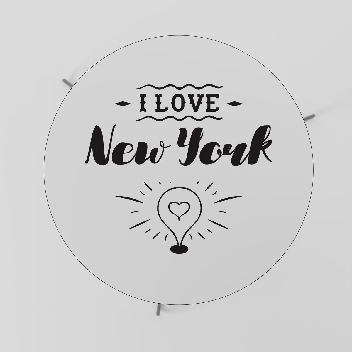 I LOVE NEW YORK Mesa de Centro