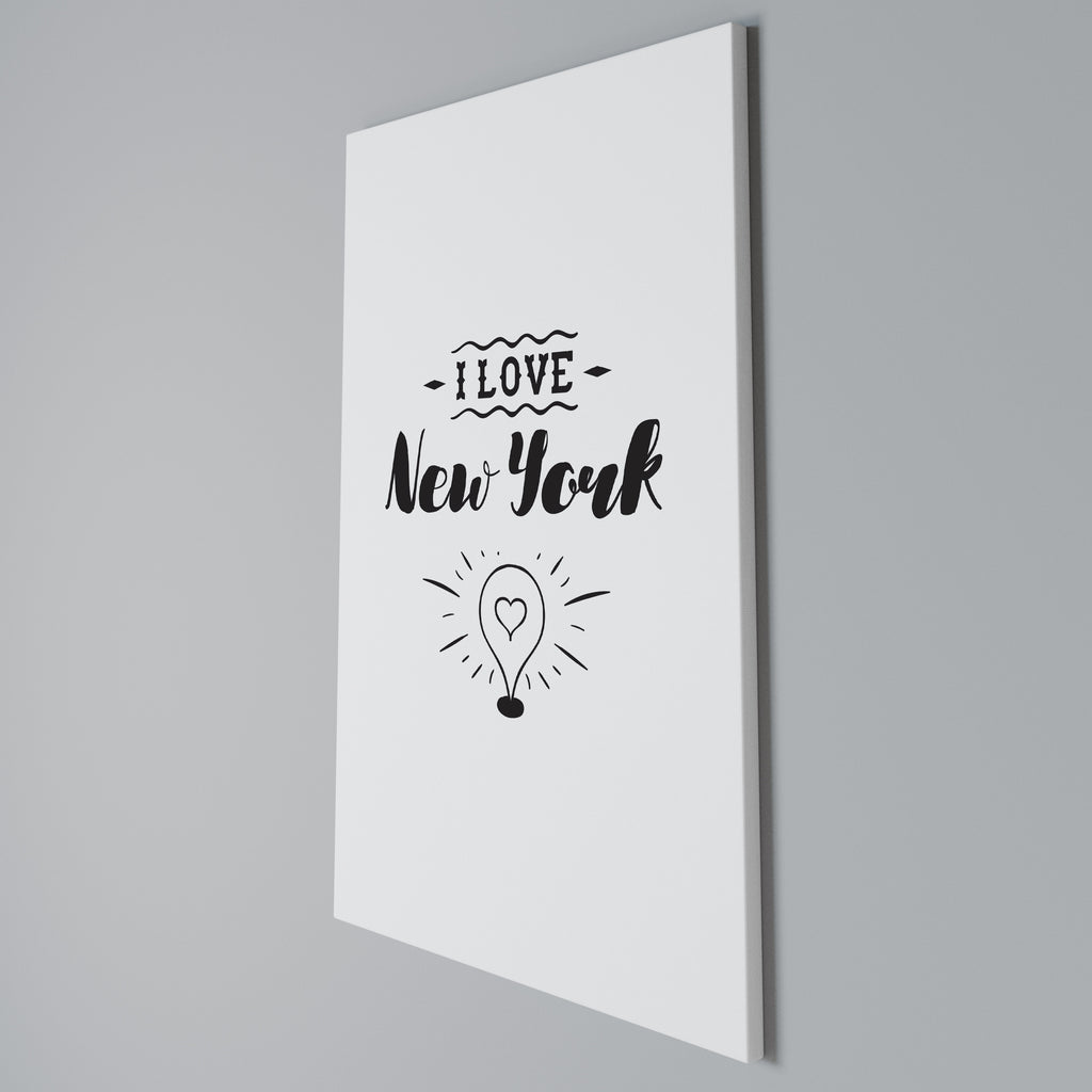 I LOVE NEW YORK Quadro em tela vertical
