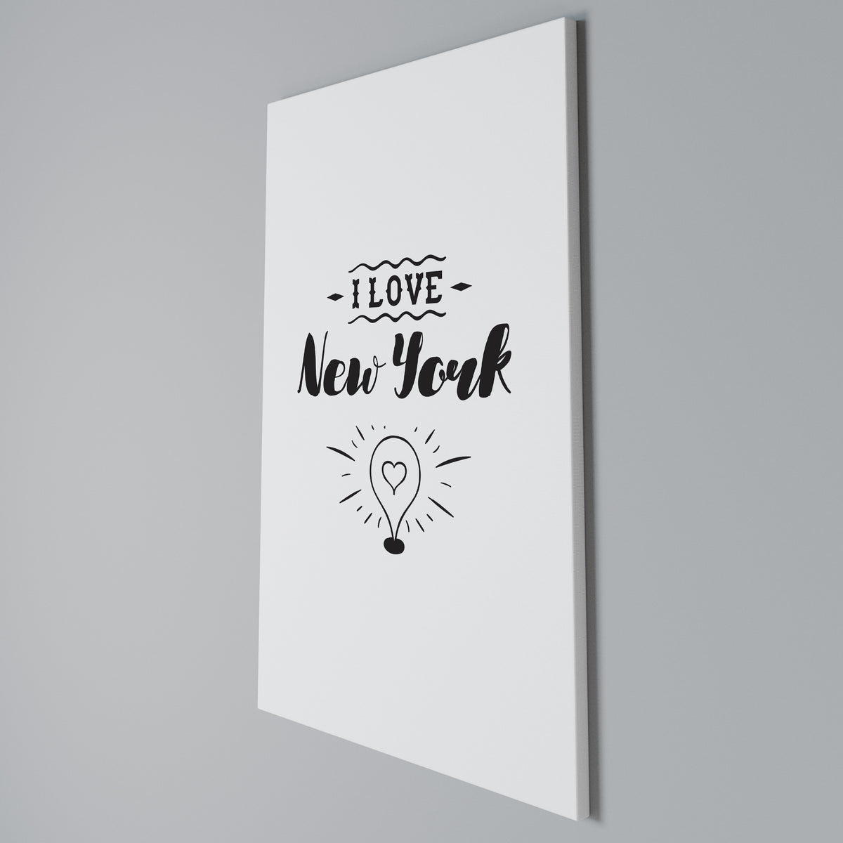 I LOVE NEW YORK Quadro em tela vertical