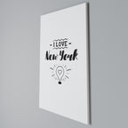 I LOVE NEW YORK Quadro em tela vertical