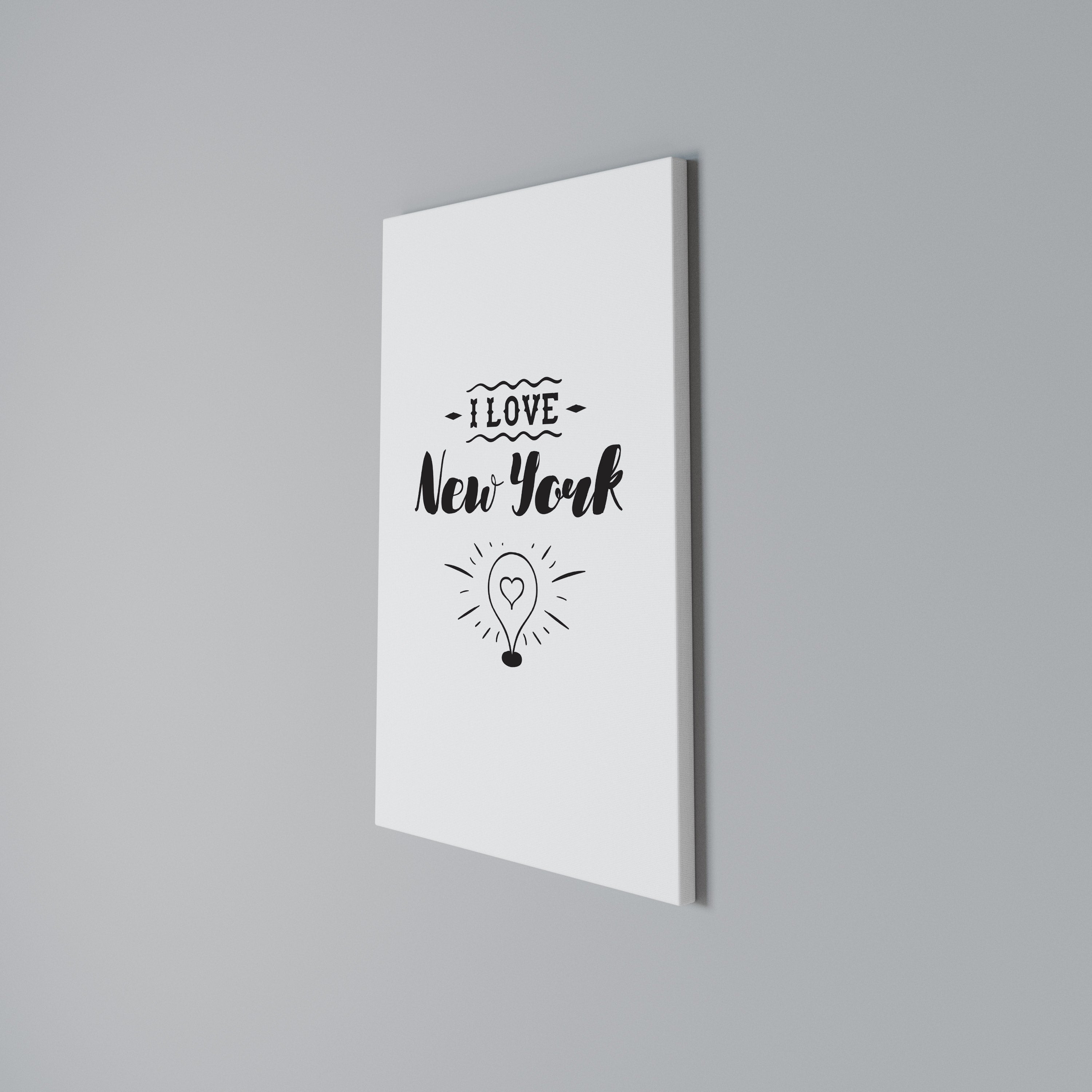 I LOVE NEW YORK Vertical Canvas Print