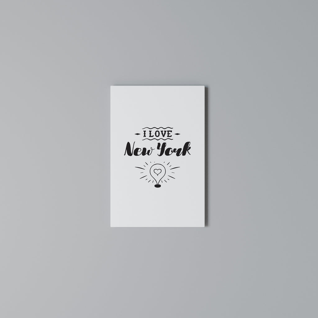 I LOVE NEW YORK Quadro em tela vertical