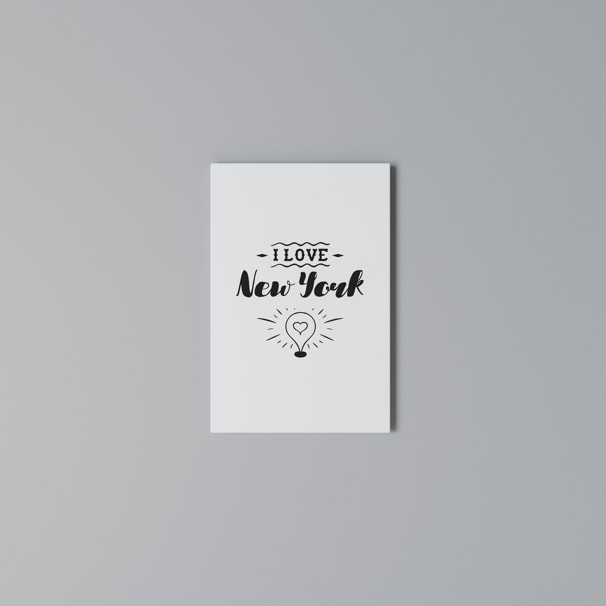 I LOVE NEW YORK Quadro em tela vertical