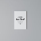 I LOVE NEW YORK Quadro em tela vertical