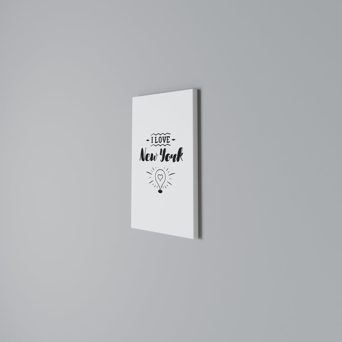 I LOVE NEW YORK Quadro em tela vertical