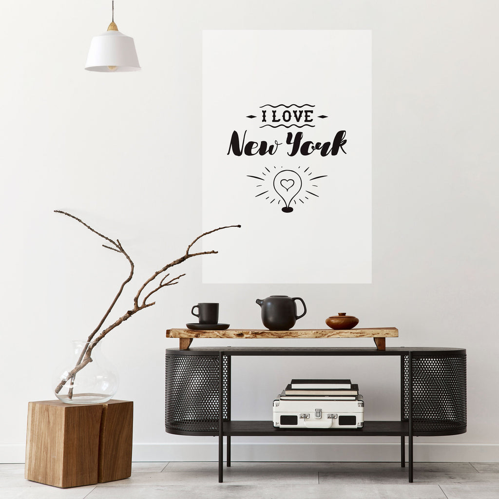 I LOVE NEW YORK Poster Vertical Autocolante