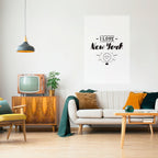 I LOVE NEW YORK Poster Vertical Autocolante