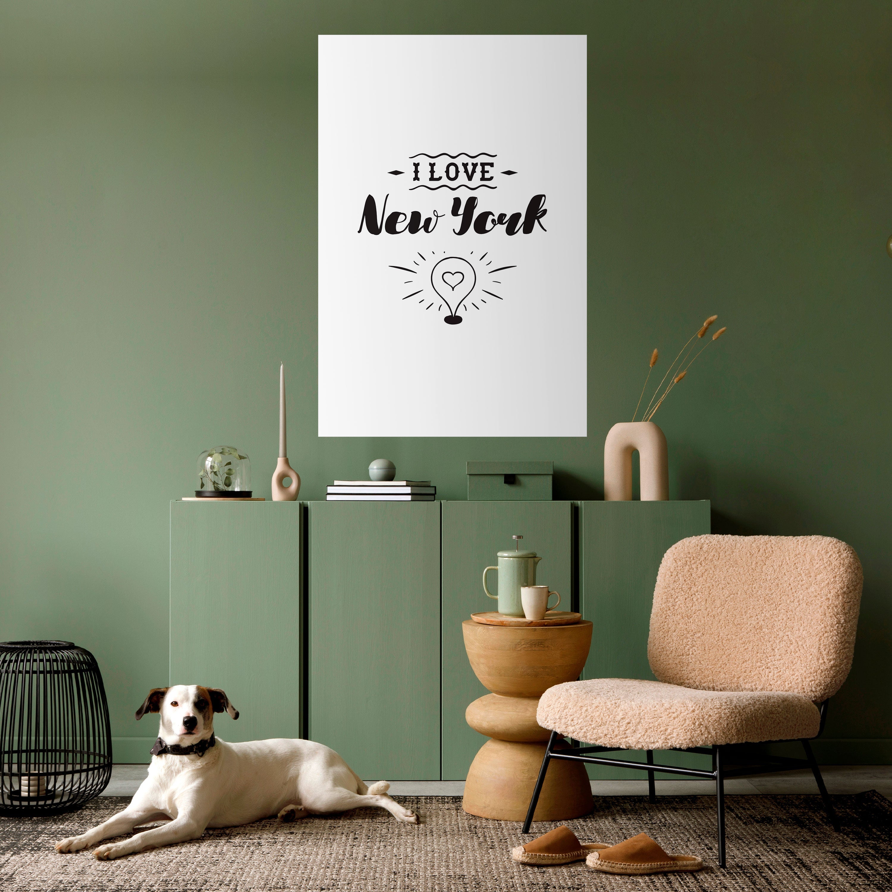 I LOVE NEW YORK Poster Vertical Autocolante