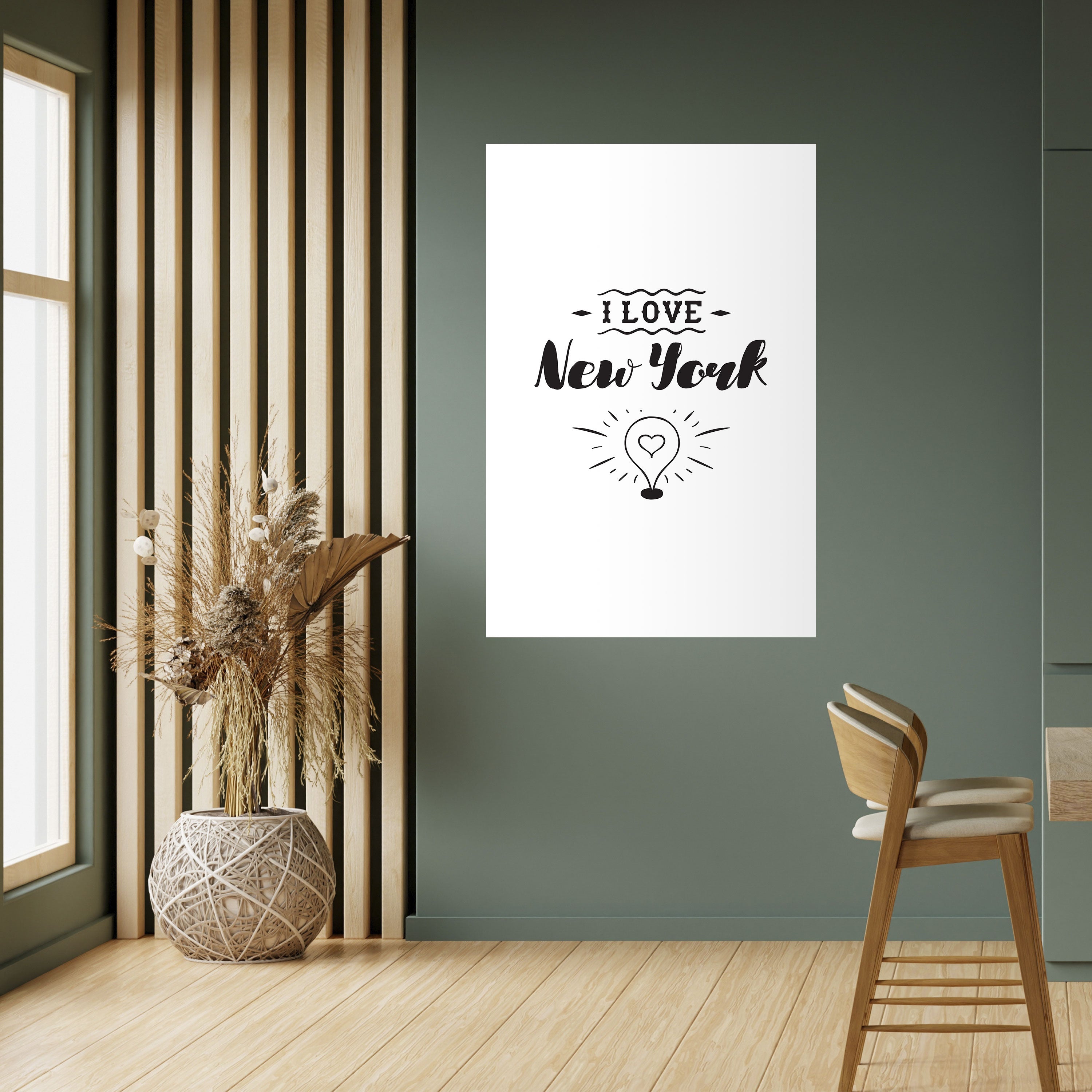 I LOVE NEW YORK Poster Vertical Autocolante