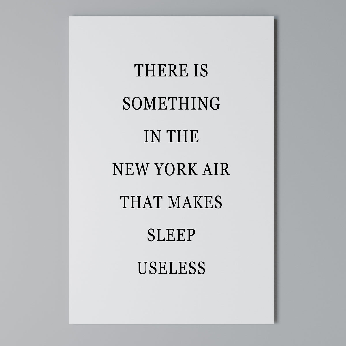 NEW YORK NIGHTS UNREST Quadro em tela vertical