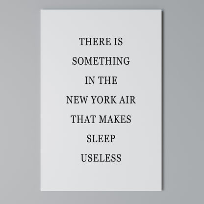 NEW YORK NIGHTS UNREST Quadro em tela vertical