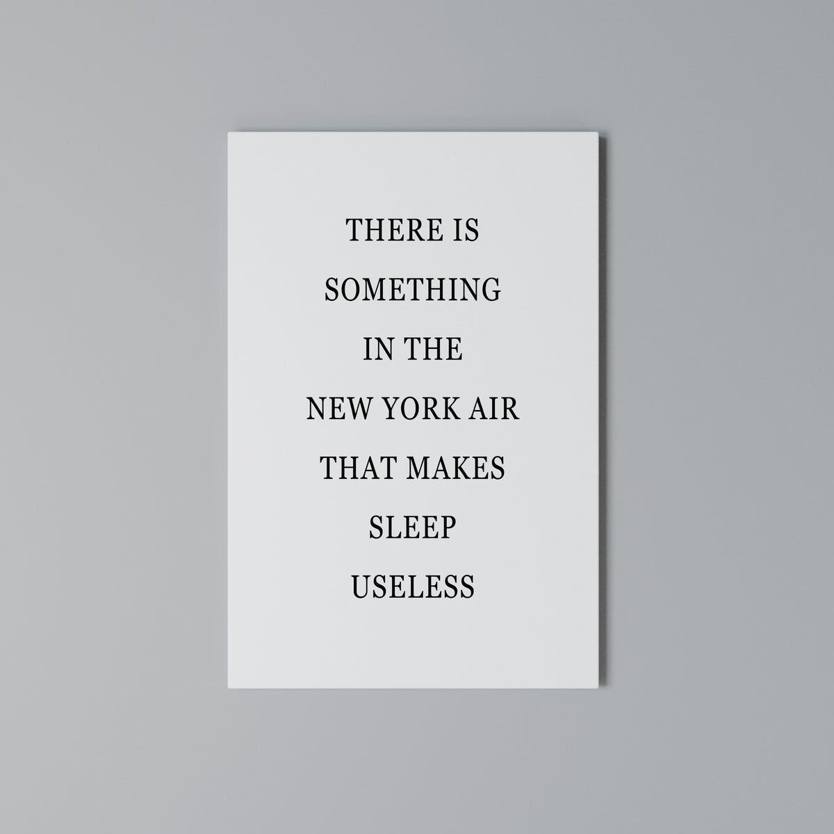 NEW YORK NIGHTS UNREST Quadro em tela vertical