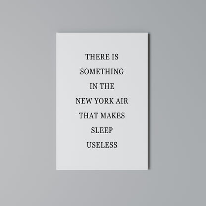 NEW YORK NIGHTS UNREST Quadro em tela vertical
