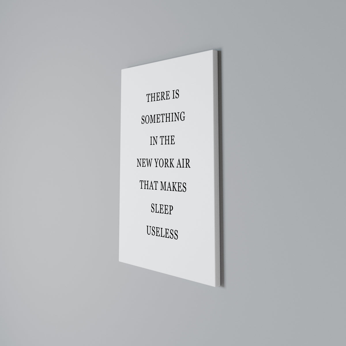 NEW YORK NIGHTS UNREST Quadro em tela vertical