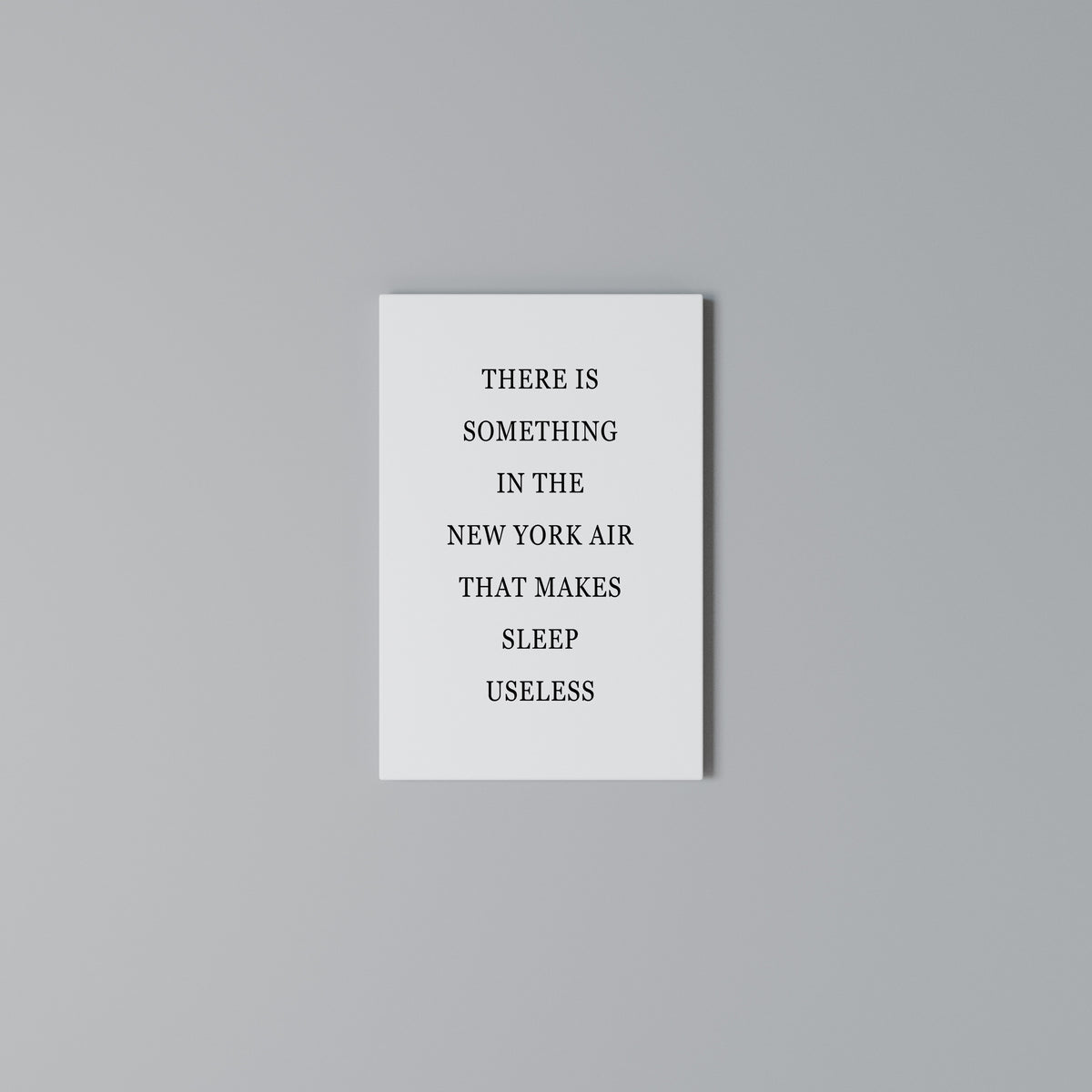NEW YORK NIGHTS UNREST Quadro em tela vertical