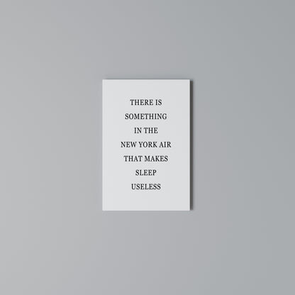 NEW YORK NIGHTS UNREST Quadro em tela vertical