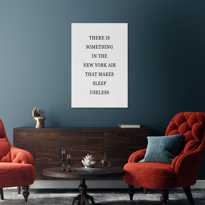NEW YORK NIGHTS UNREST Quadro em tela vertical