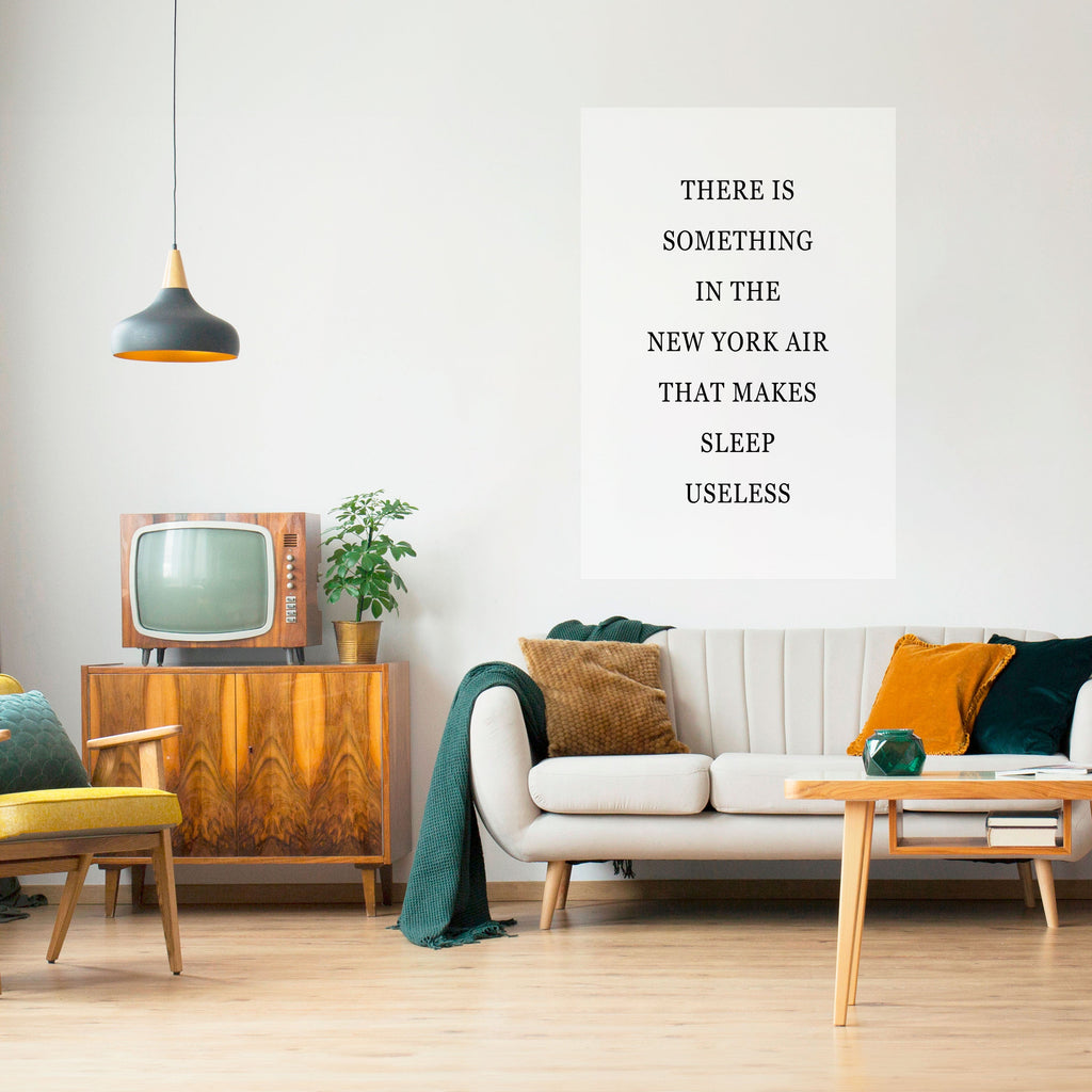 NEW YORK NIGHTS UNREST Poster Vertical Autocolante