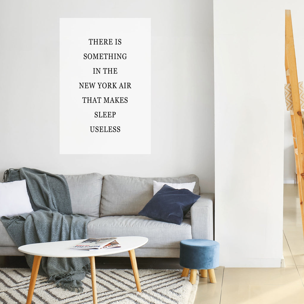 NEW YORK NIGHTS UNREST Poster Vertical Autocolante